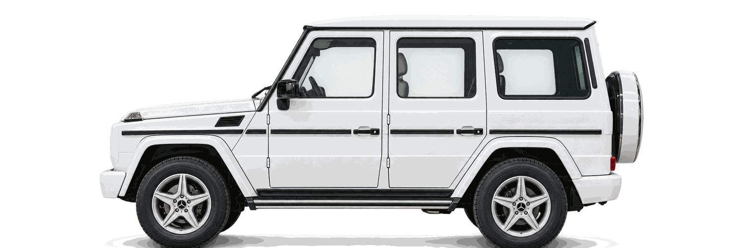 Mercedes-Benz G-Class White — side view